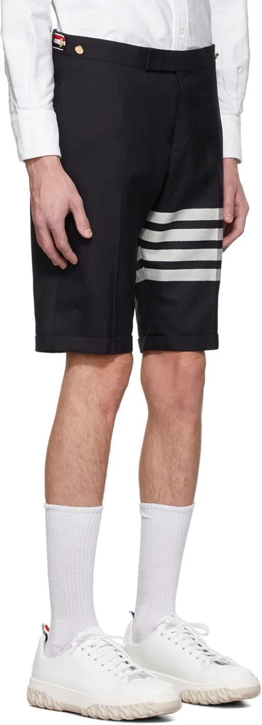 4 Bar Print Shorts