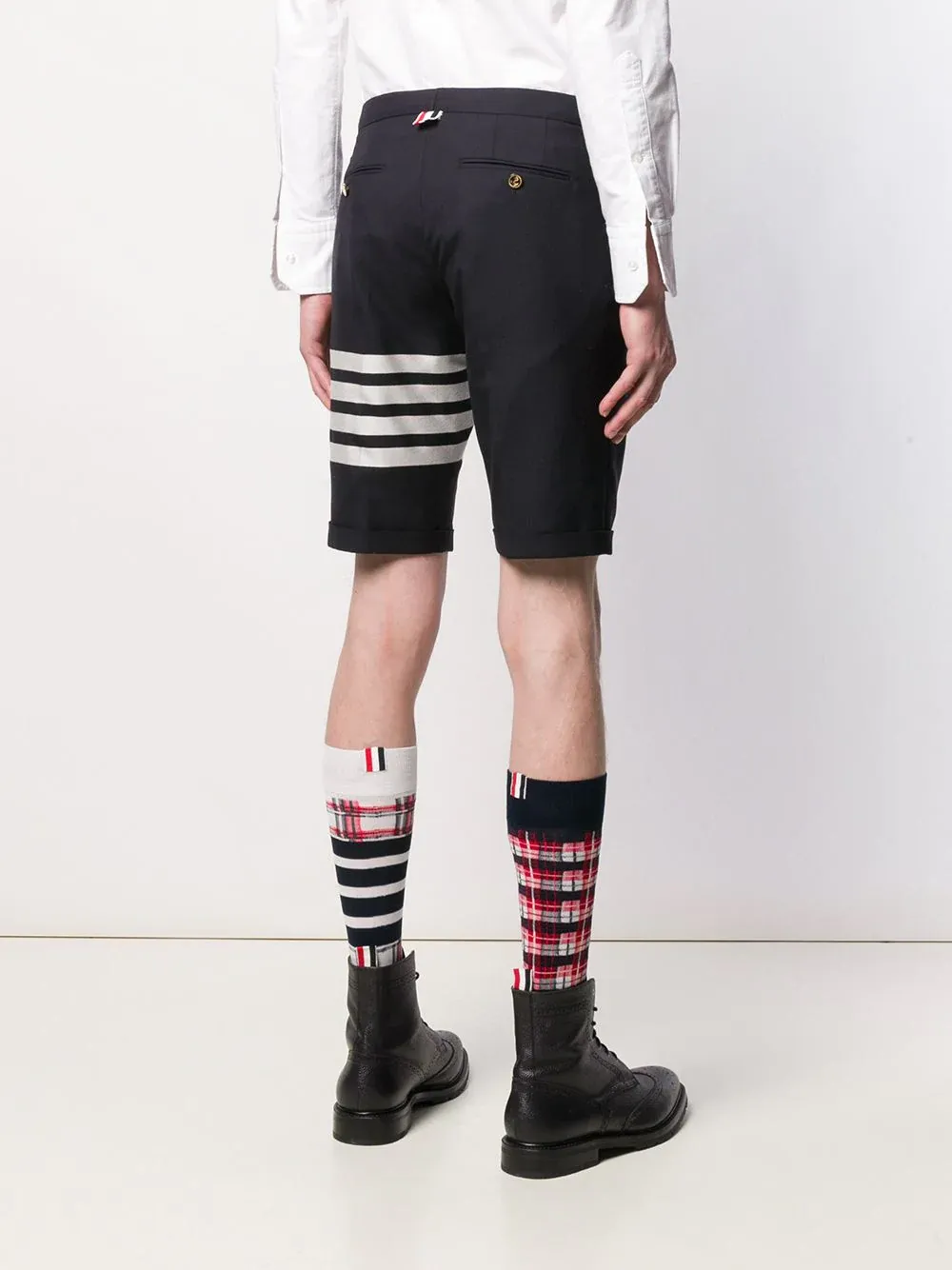 4 Bar Print Shorts