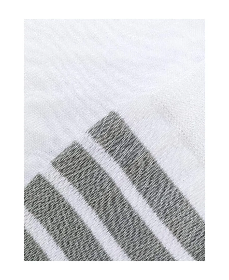 4-Bar Mid-Calf Cotton Socks