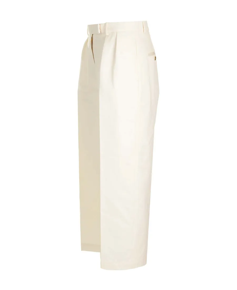 Straight Leg Pleated Pants