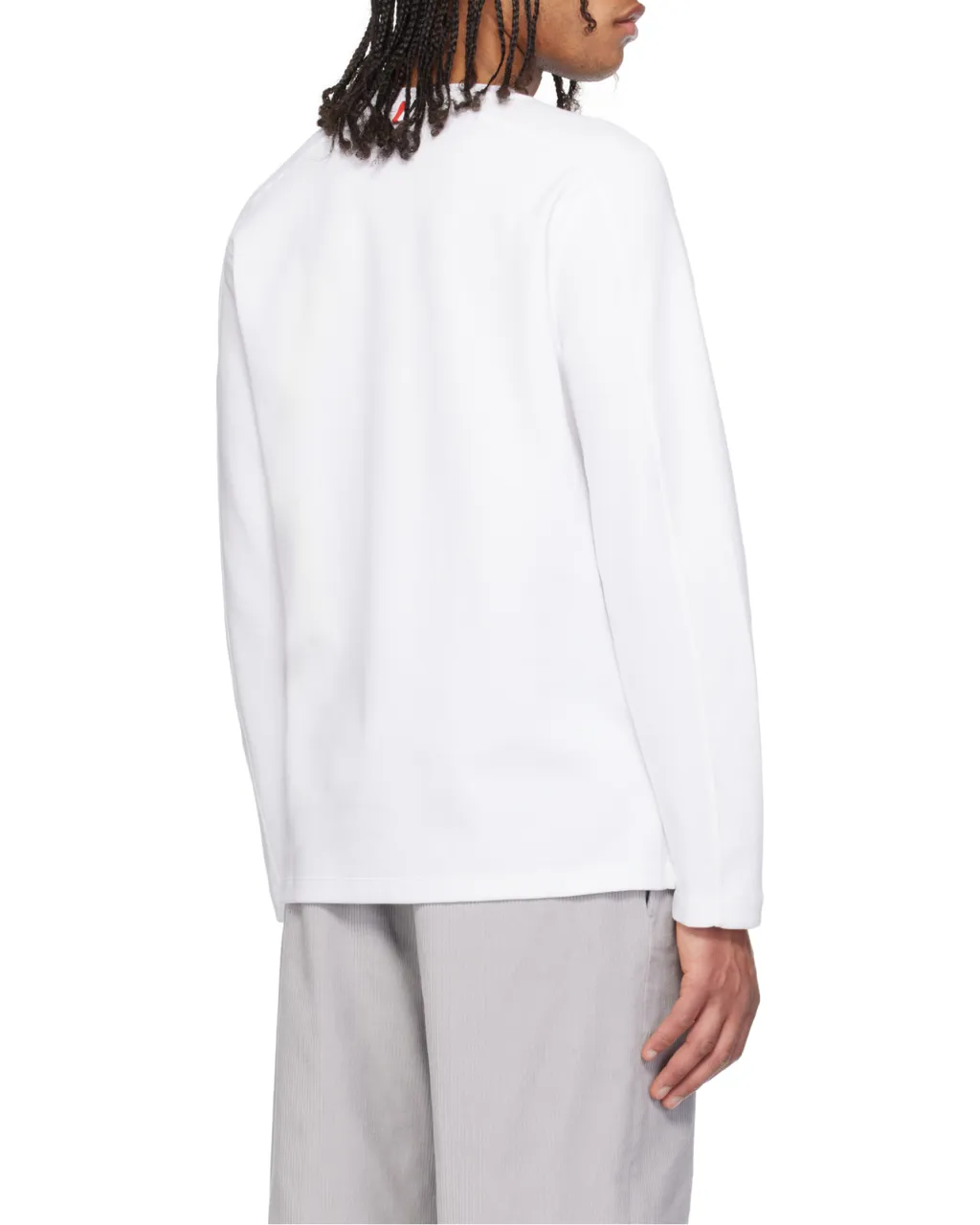 4-Bar Striped Crewneck Sweatshirt