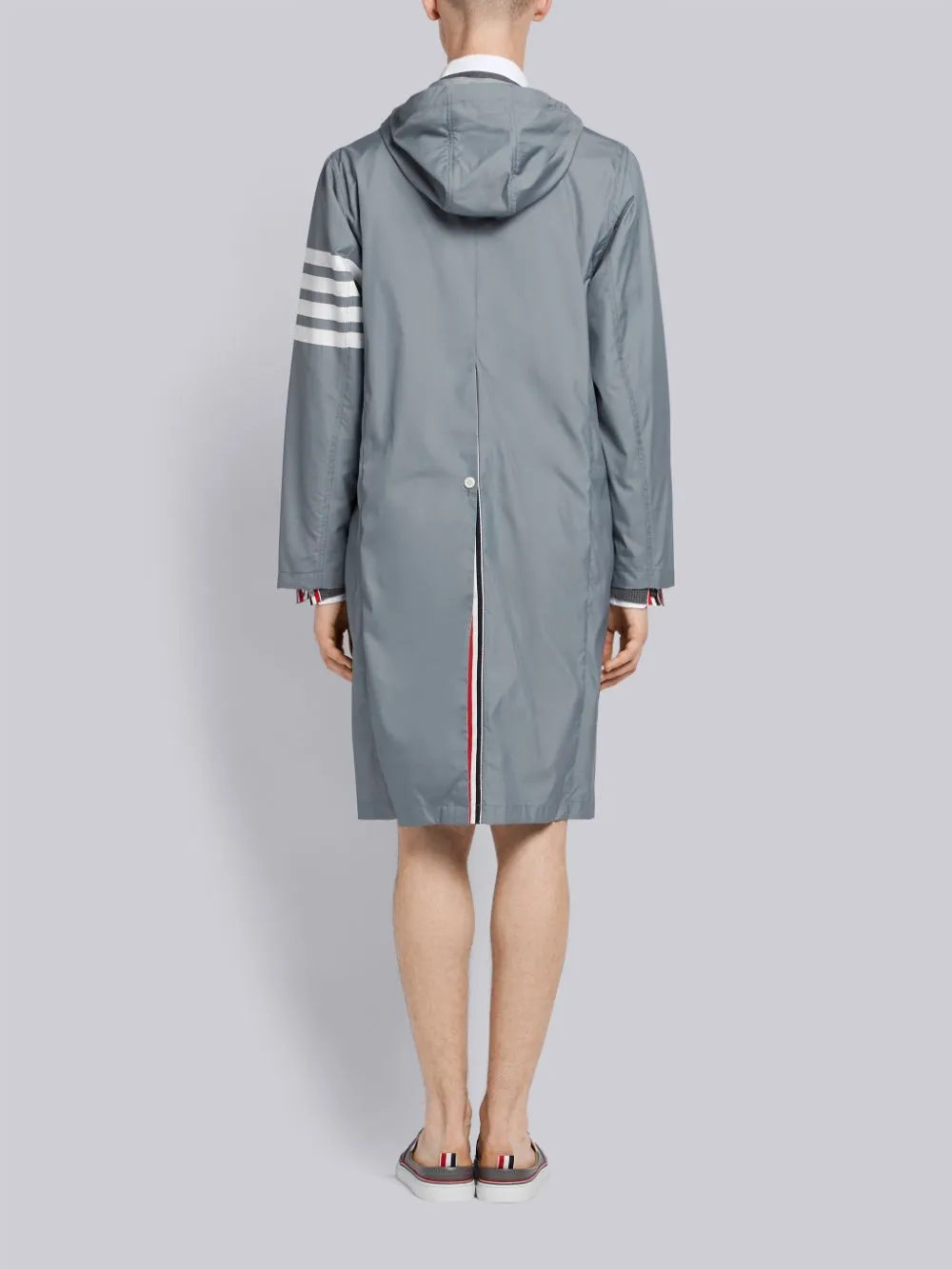 Classic Striped Hooded Windbreaker