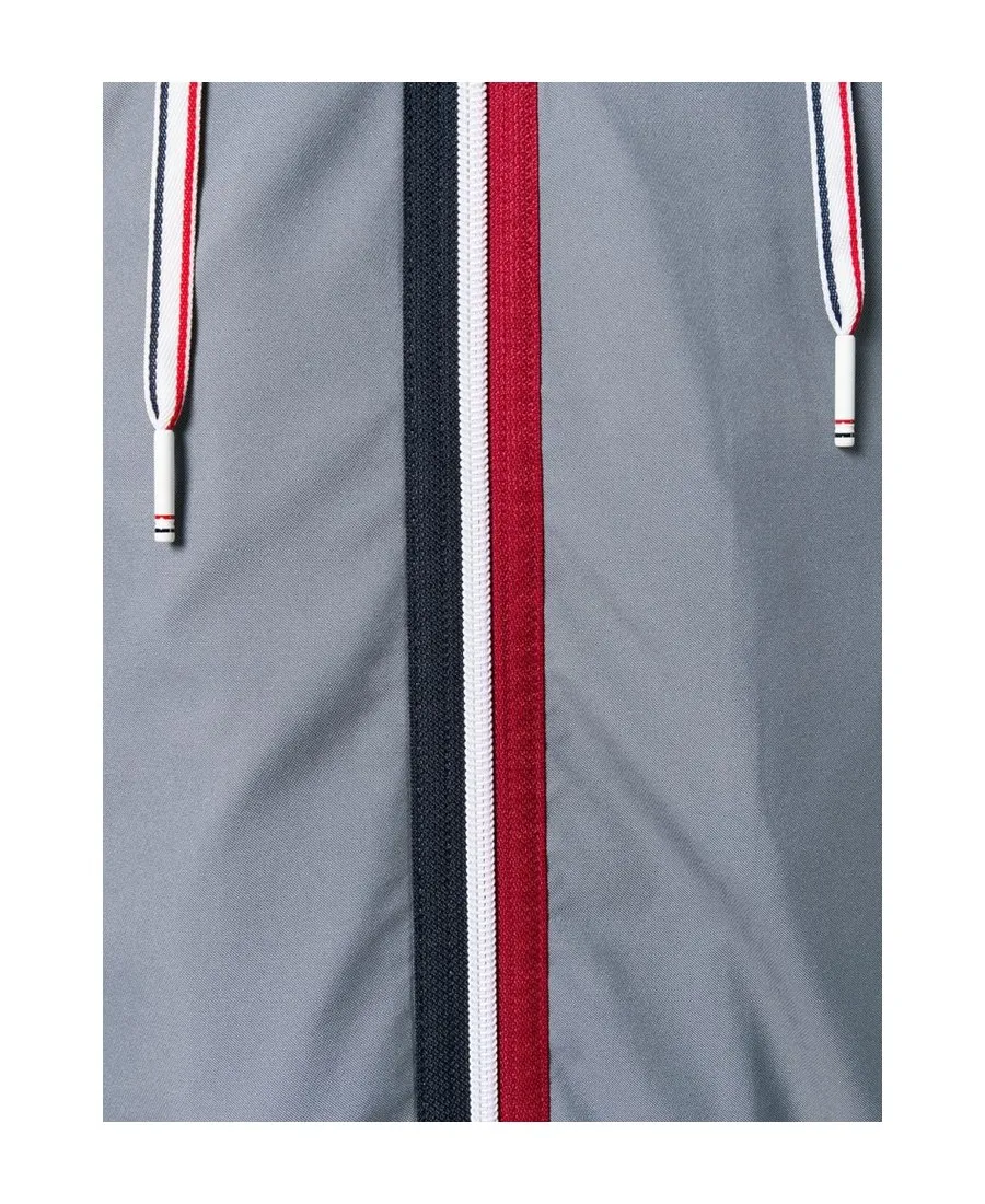 Classic Striped Hooded Windbreaker