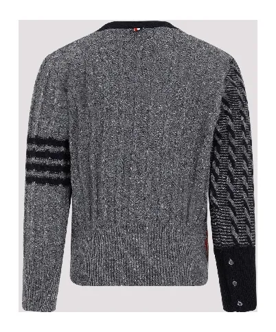 4-Bar Stripe Detailed Cardigan