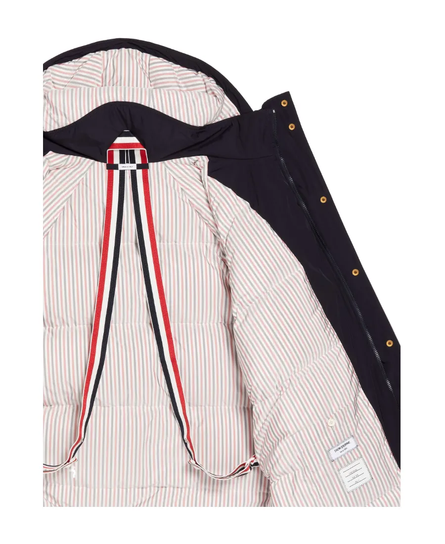 4-Bar Hooded Parka Coat