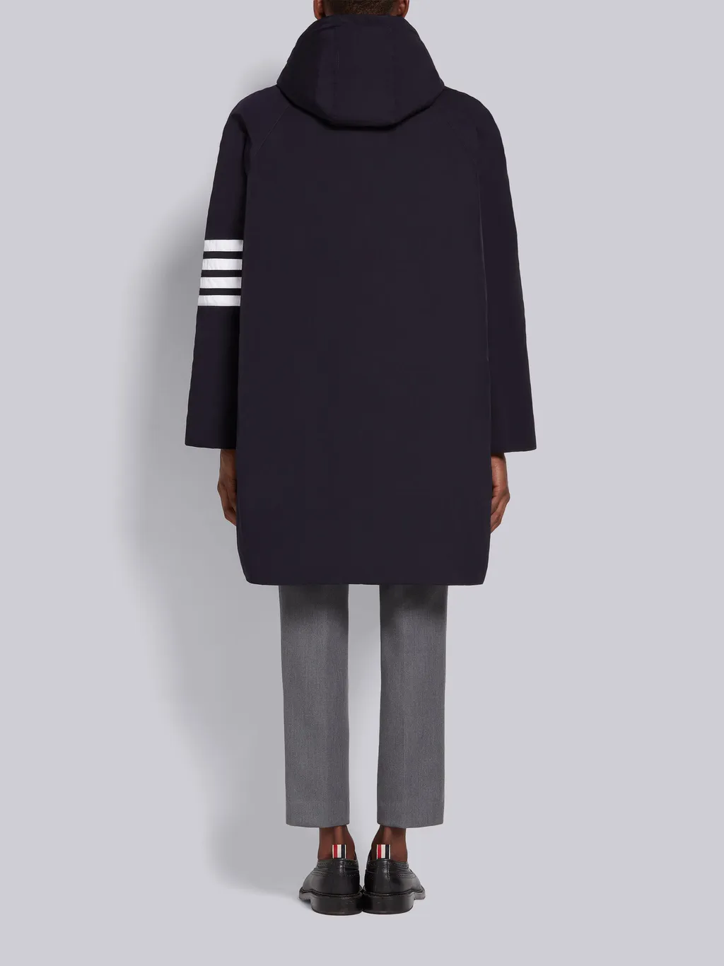 4-Bar Hooded Parka Coat