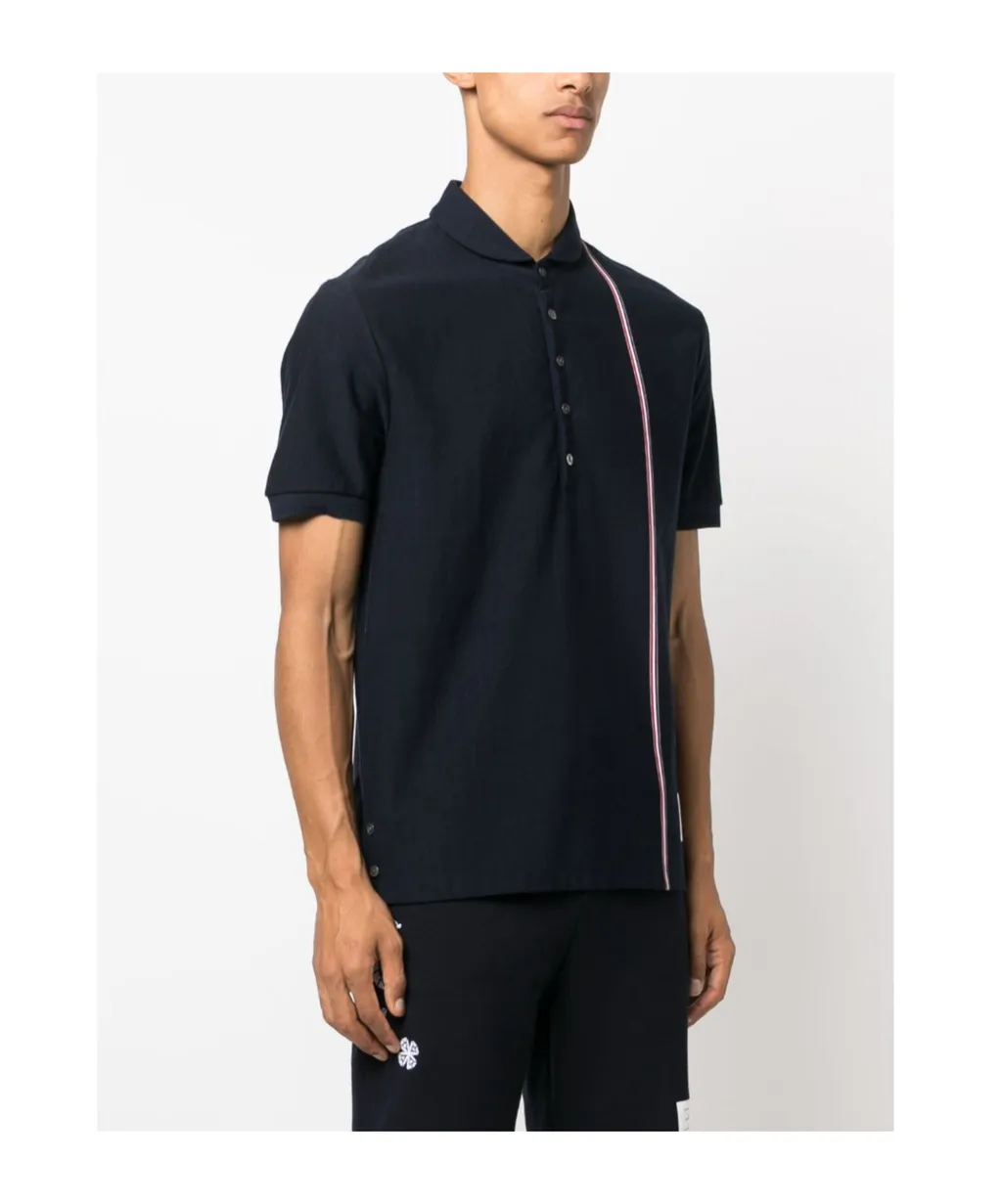 Rwb Striped Short-Sleeved Polo Shirt