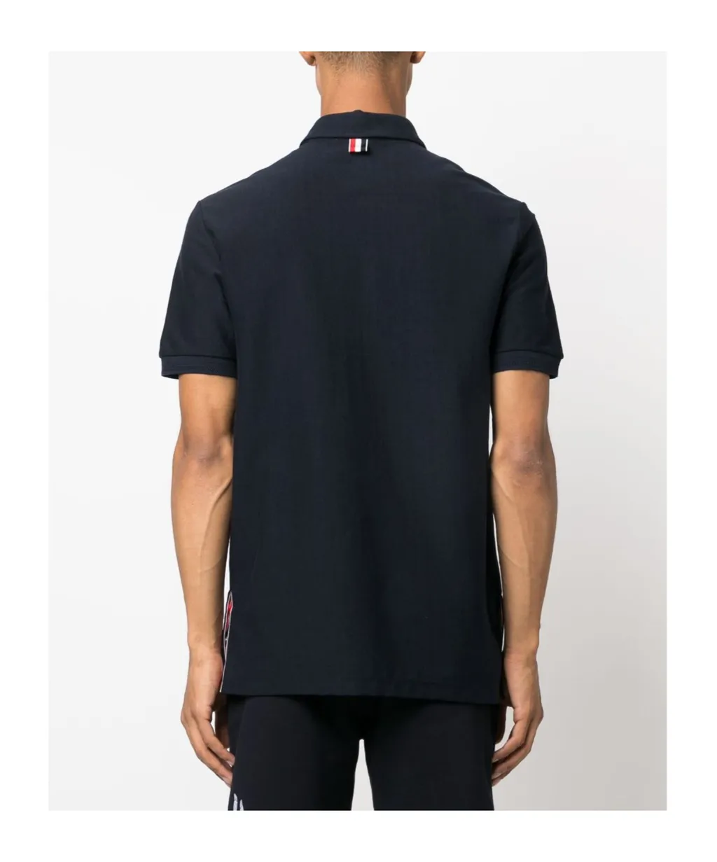 Rwb Striped Short-Sleeved Polo Shirt