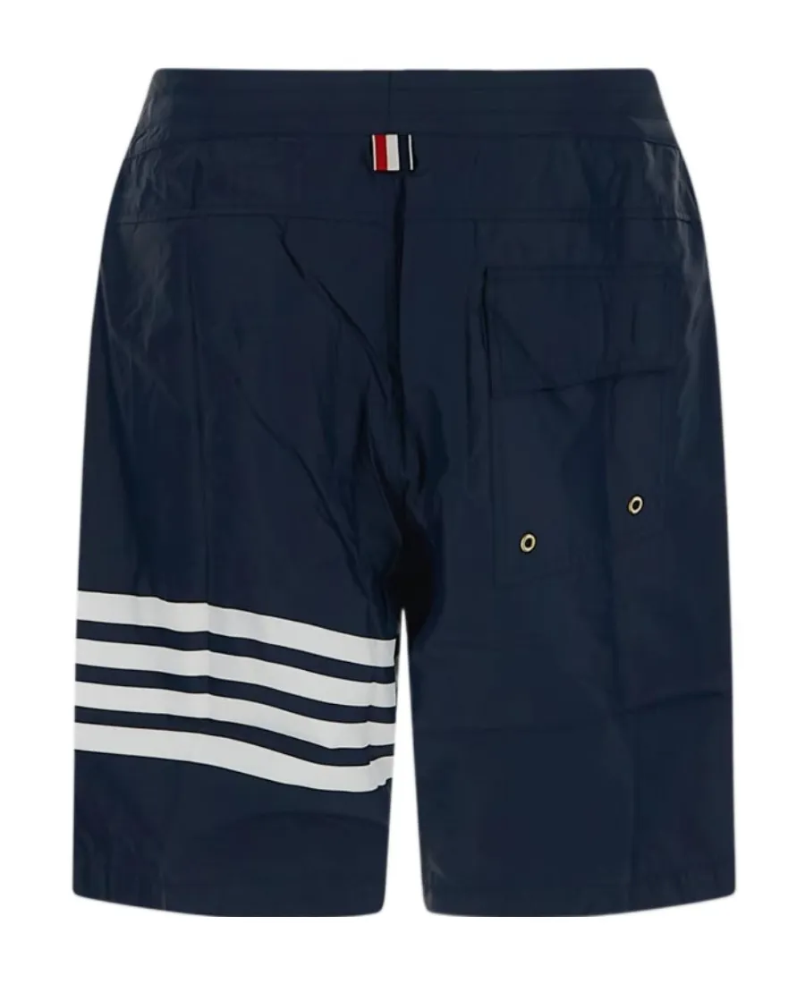 4-Bar Drawstring Shorts