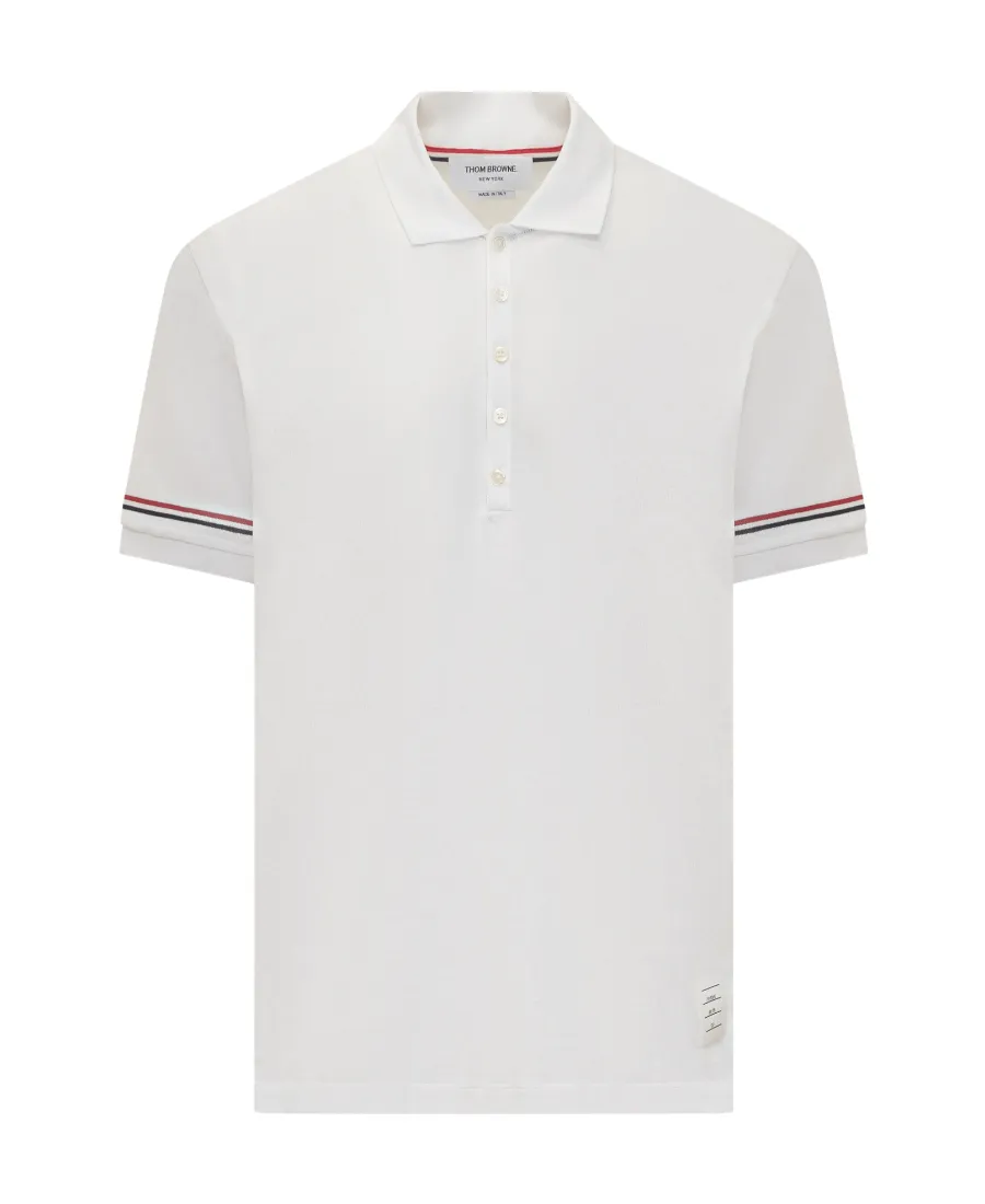 Rwb Striped Short-Sleeved Polo Shirt