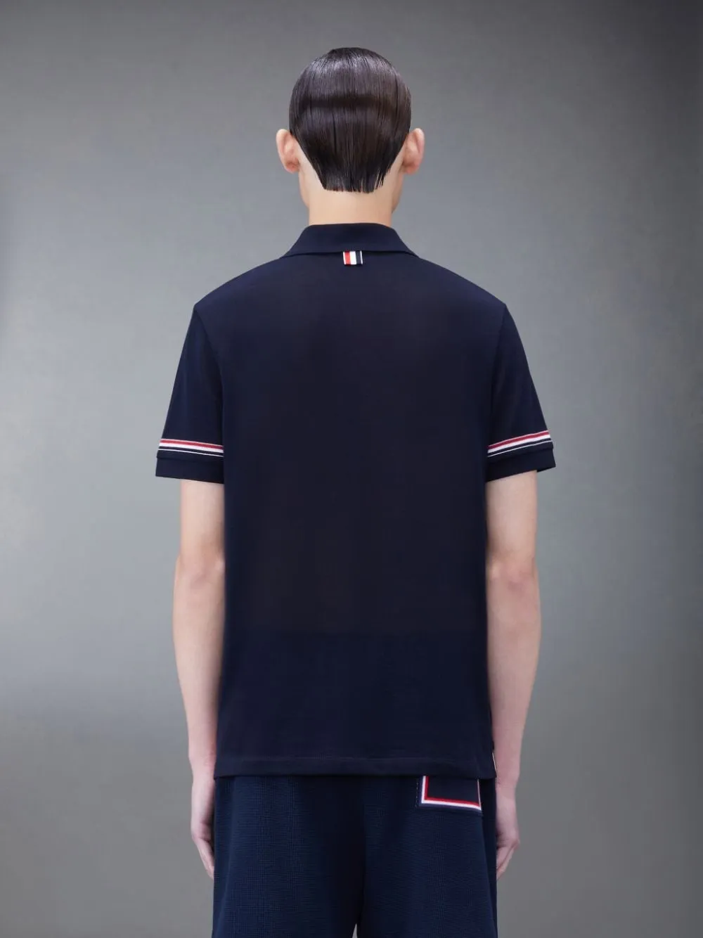 Rwb Striped Short-Sleeved Polo Shirt