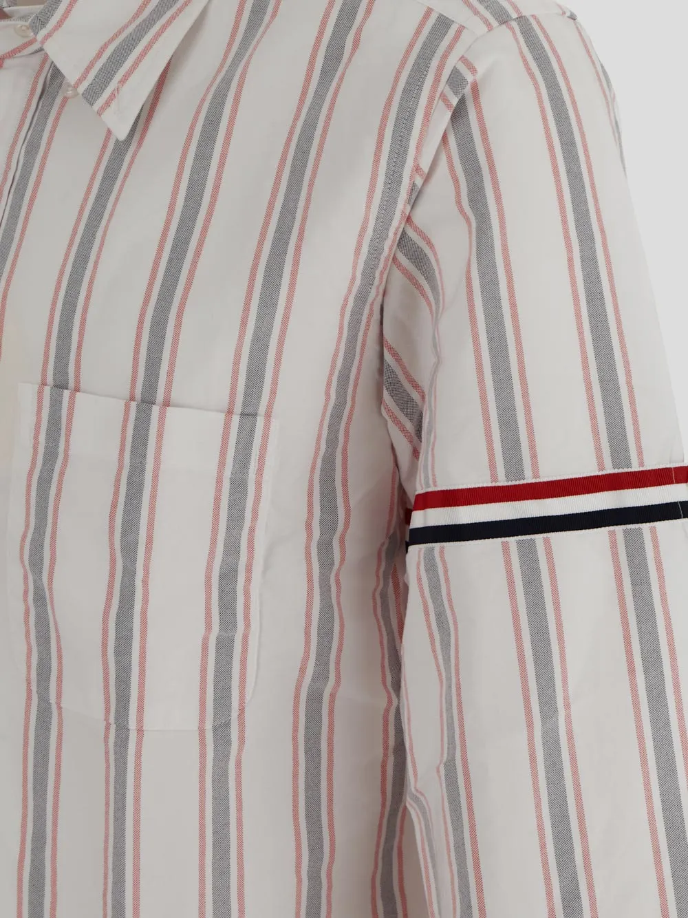 Stripe Detailed Button-Up Shirt