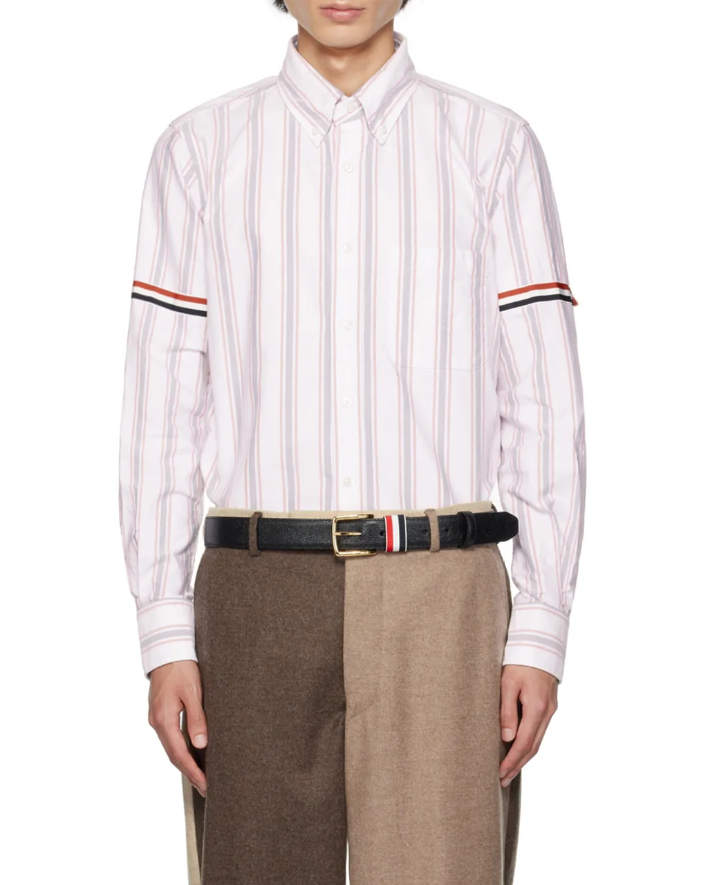 Stripe Detailed Button-Up Shirt