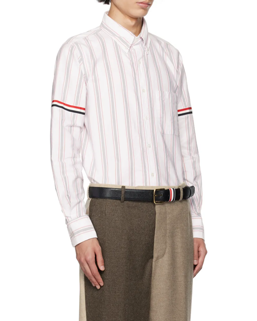 Stripe Detailed Button-Up Shirt