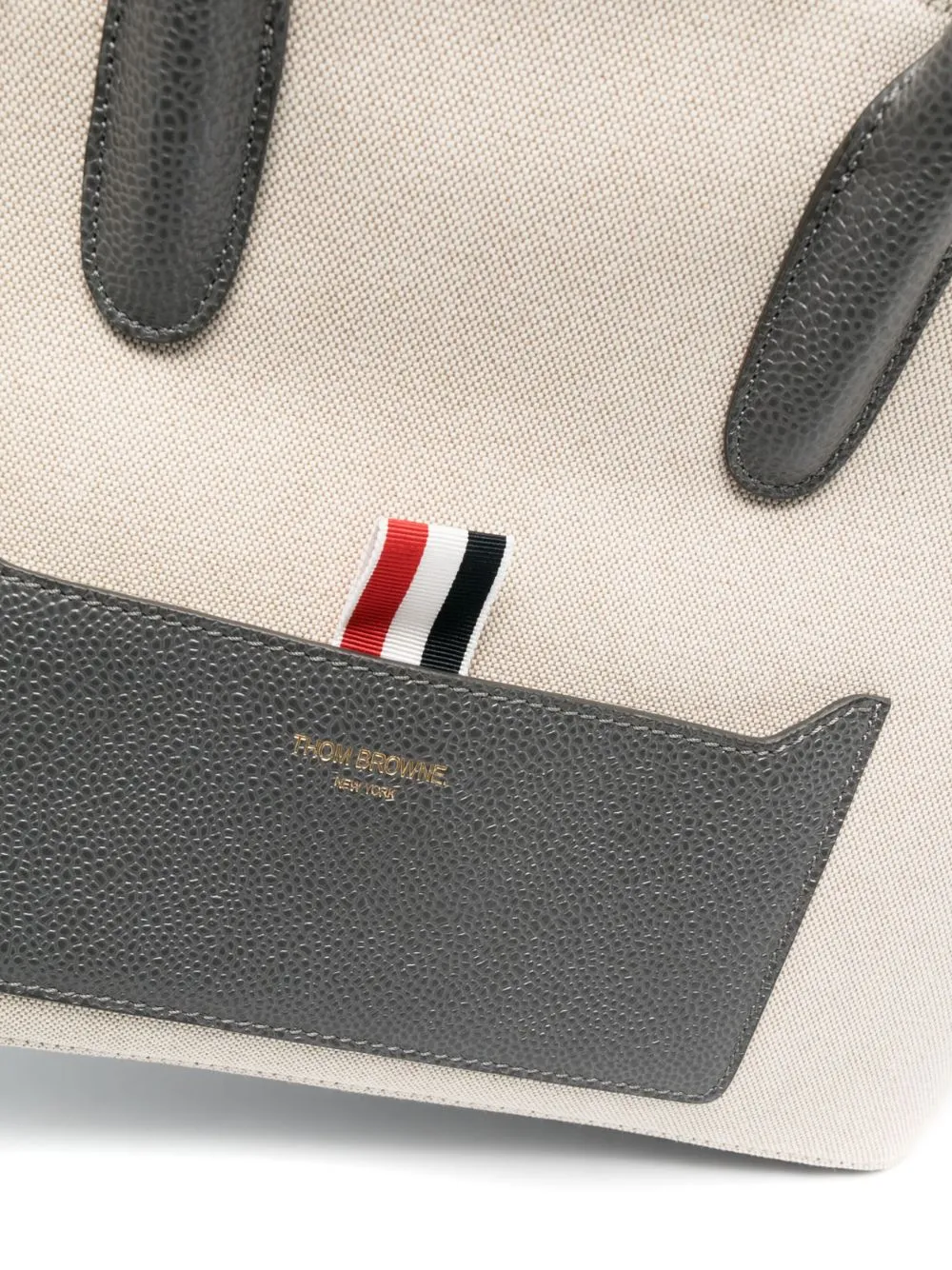 Logo Printed Zipped Tote Bag