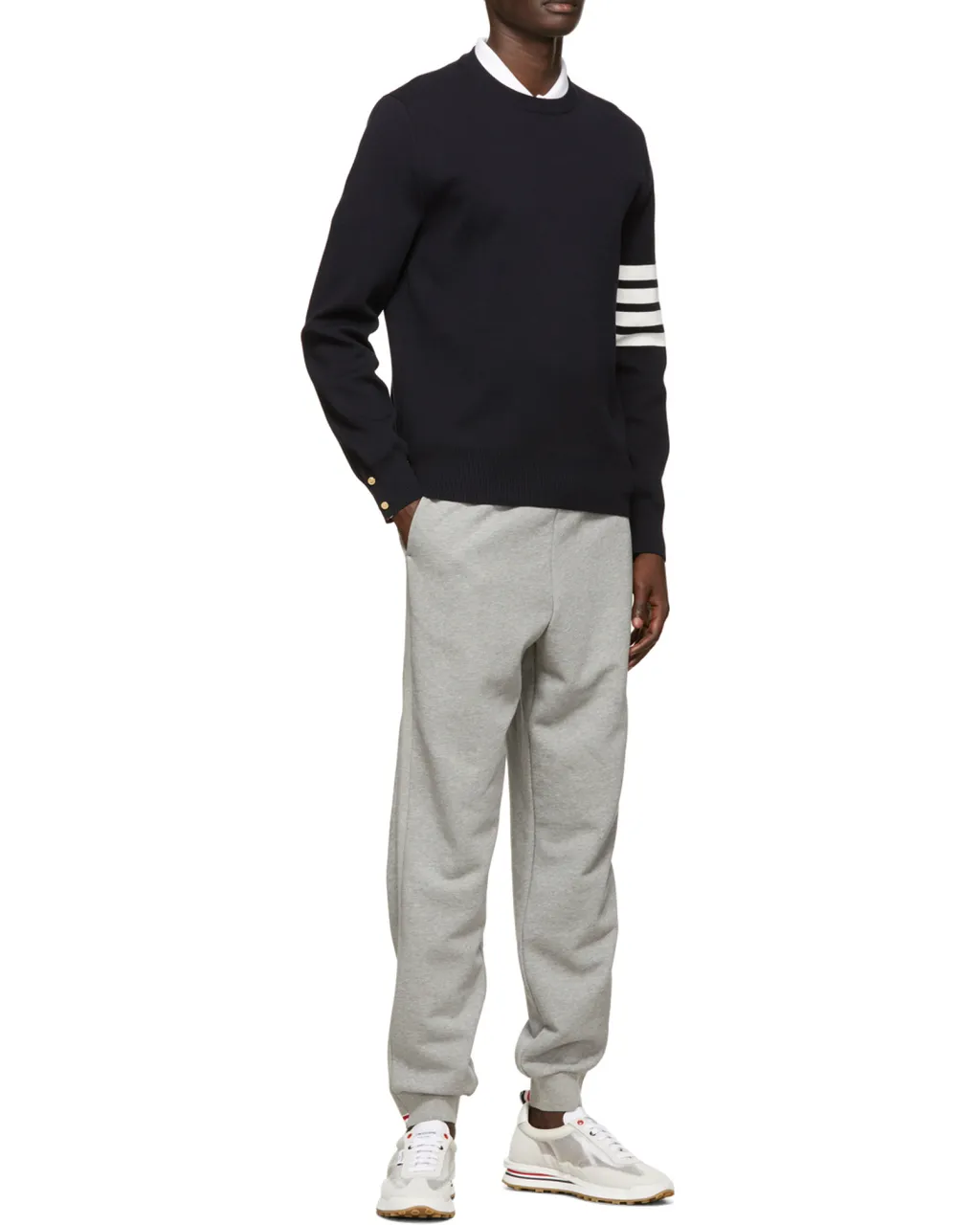 4-Bar Stripe Sweater