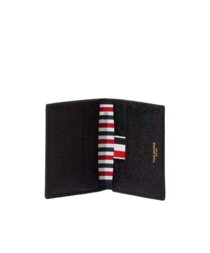 Stripe-Detailed Bi-Fold Cardholder