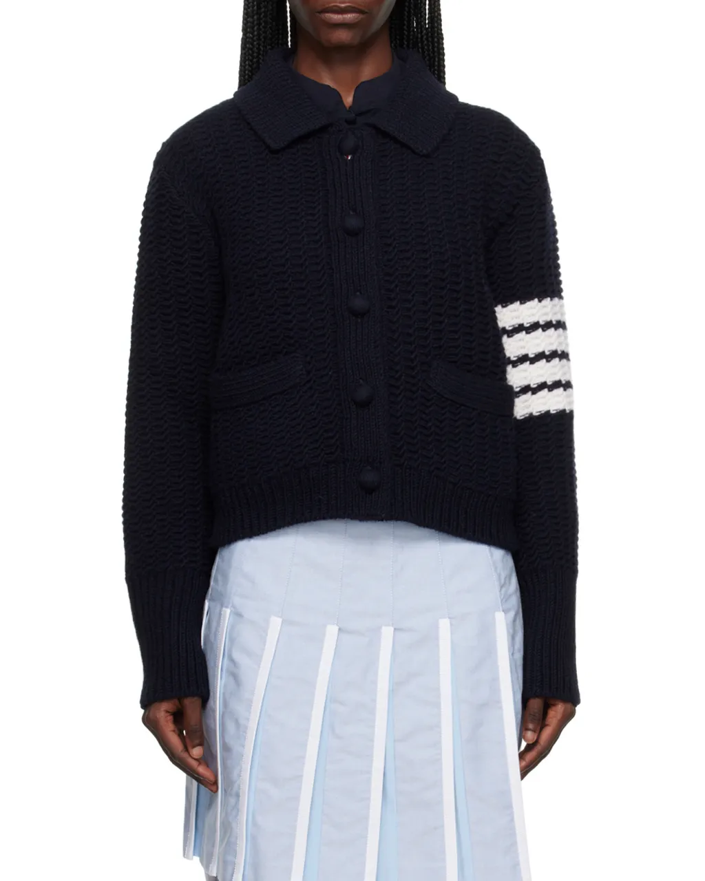 Chunky-Knit Merino Wool Cardigan