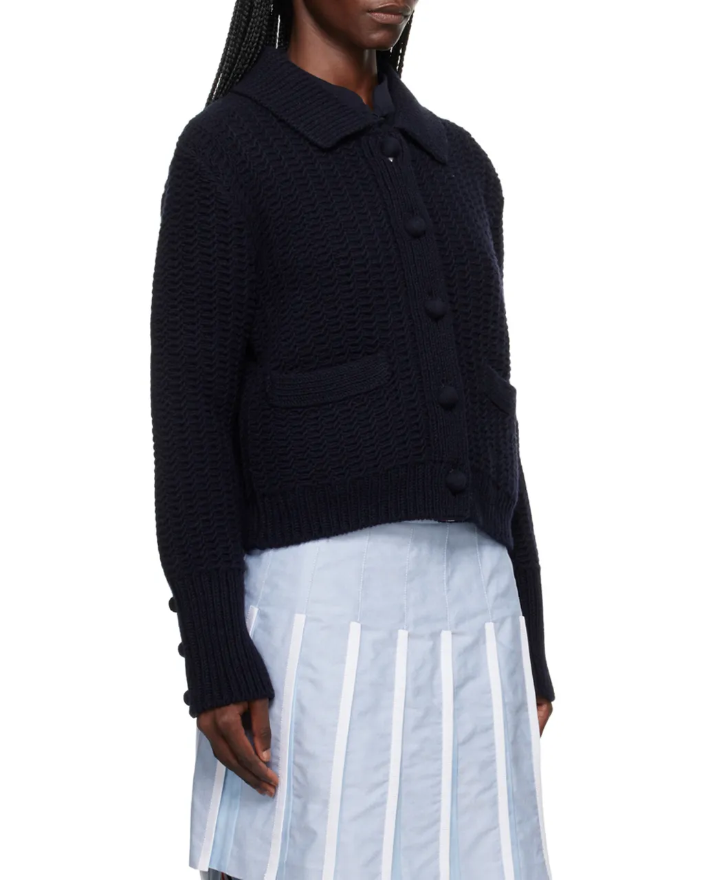 Chunky-Knit Merino Wool Cardigan