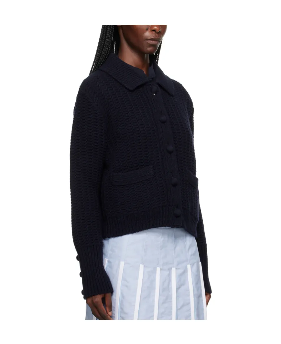 Chunky-Knit Merino Wool Cardigan