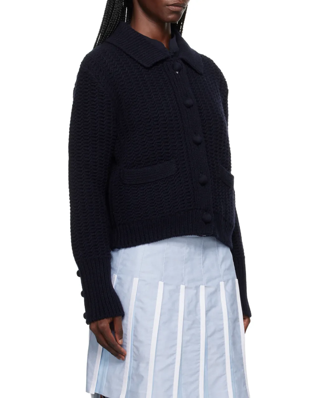 Chunky-Knit Merino Wool Cardigan