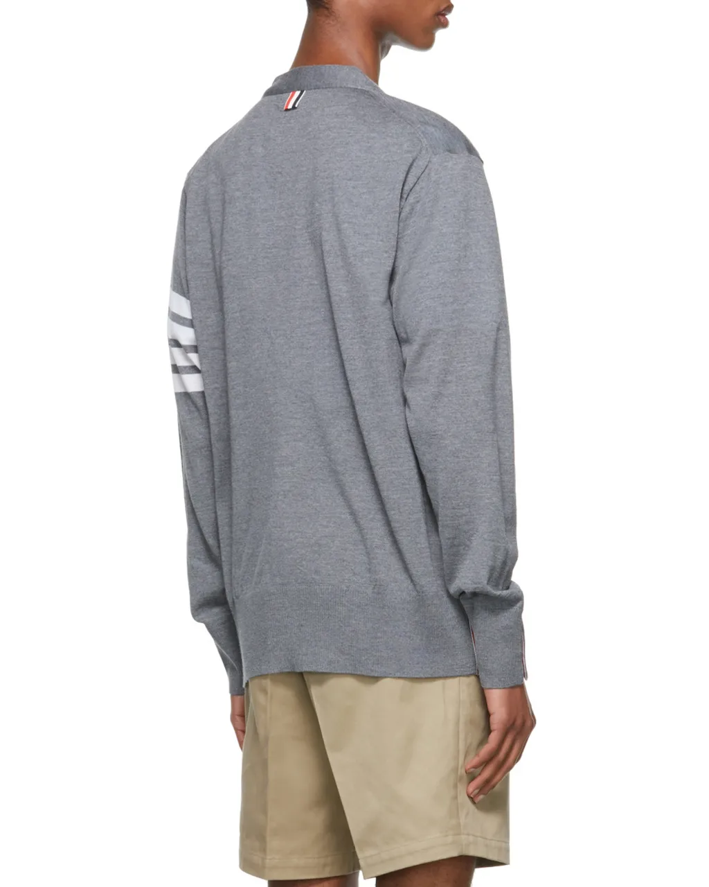 4-Bar Striped Cardigan