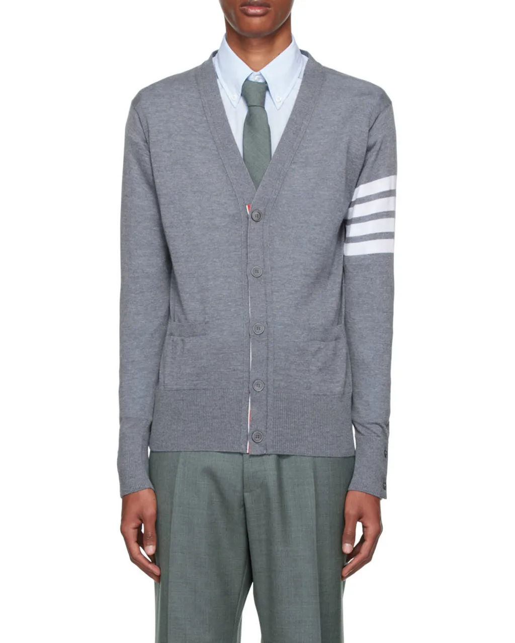 4-Bar Striped Cardigan