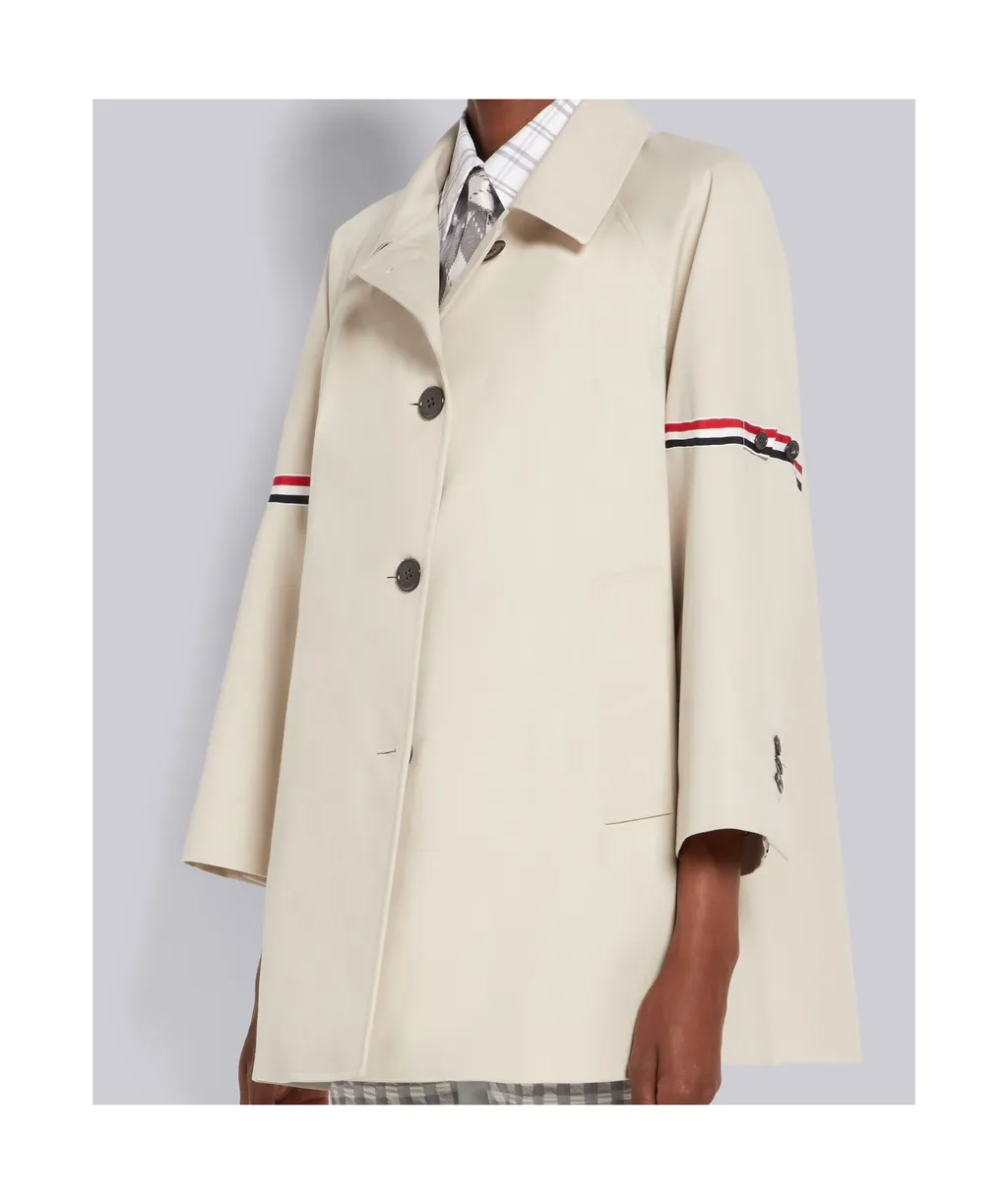 Rwb Striped Single-Breasted Coat