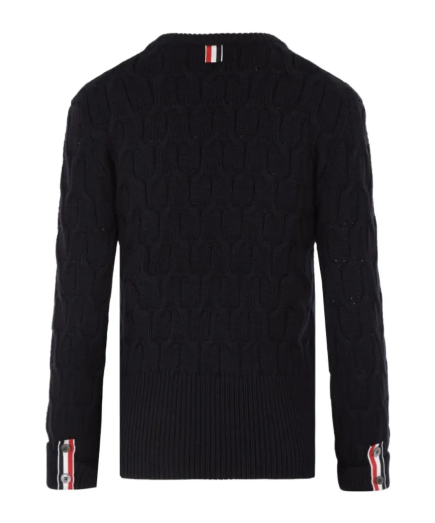 Crisscross Cable-Knitted Sweater