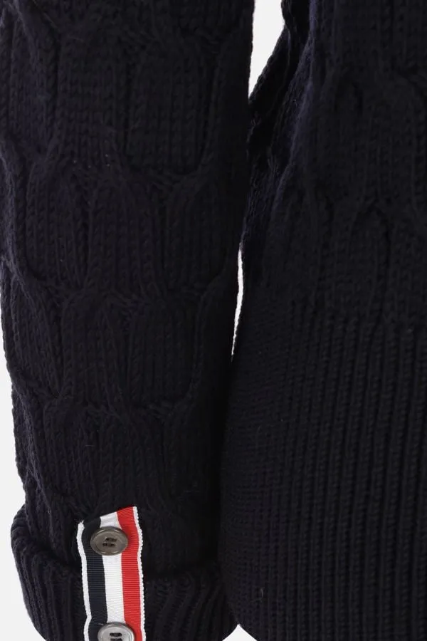 Crisscross Cable-Knitted Sweater