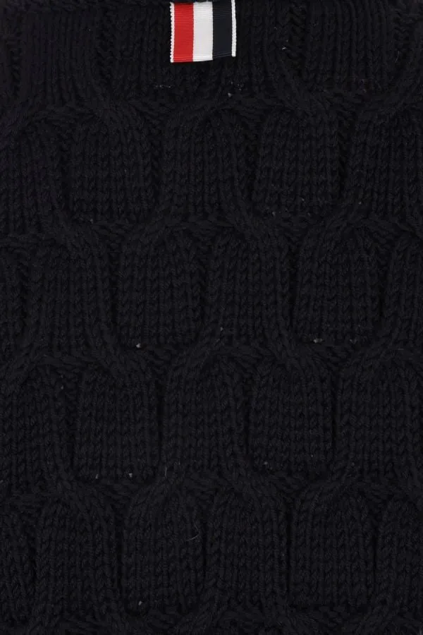 Crisscross Cable-Knitted Sweater