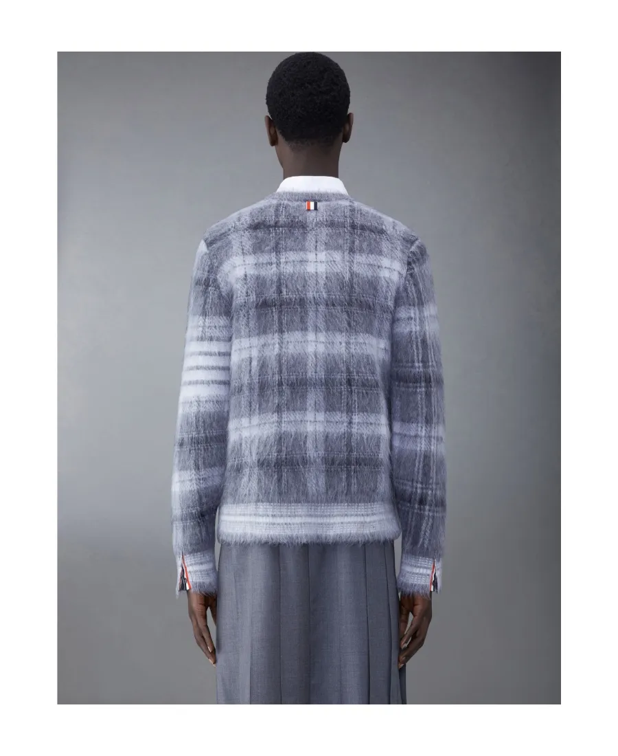 Tartan Crewneck Long-Sleeved Jumper