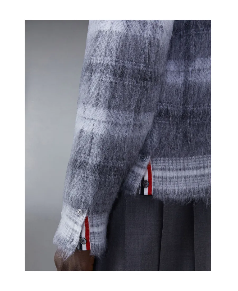 Tartan Crewneck Long-Sleeved Jumper