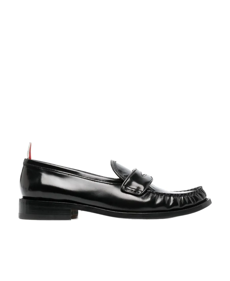 Almond Toe Penny-Slot Loafers