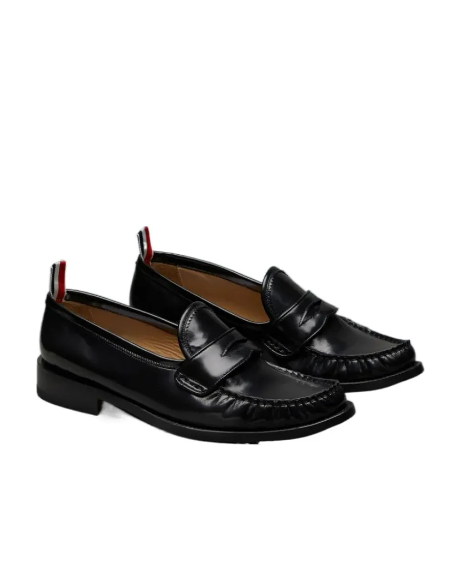 Almond Toe Penny-Slot Loafers