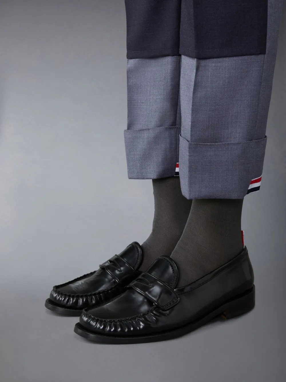 Almond Toe Penny-Slot Loafers
