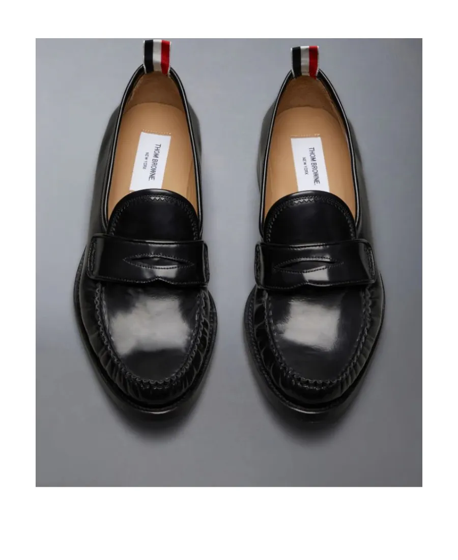 Almond Toe Penny-Slot Loafers