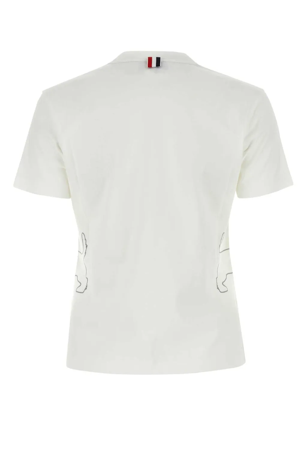 Dog Embroidered Crewneck T-Shirt