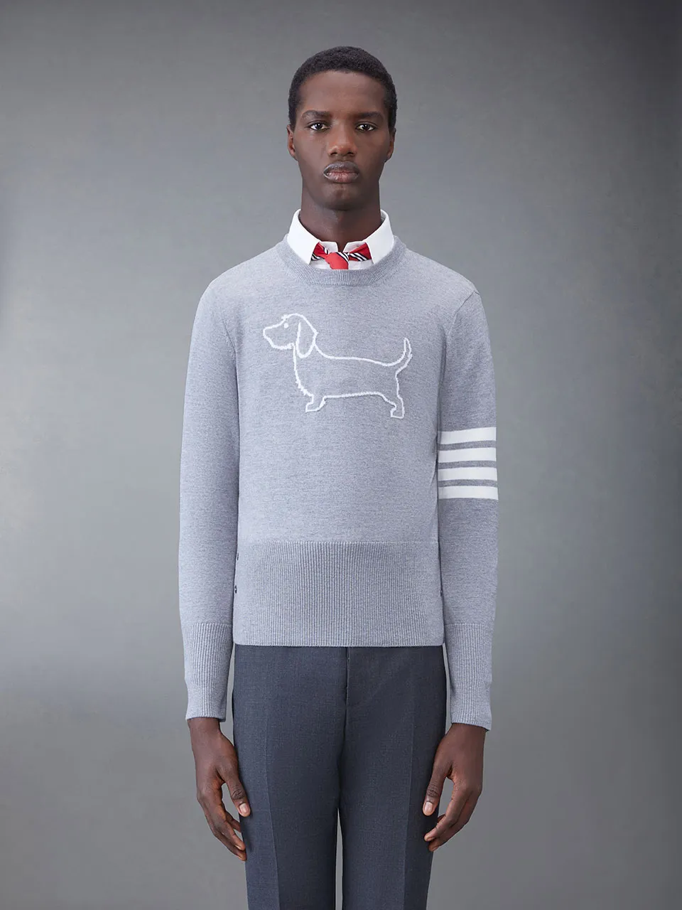 4-Bar Stripe Crewneck Jumper