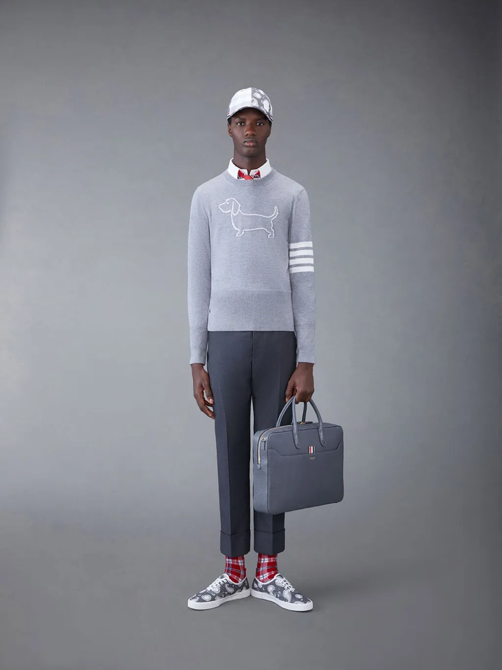 4-Bar Stripe Crewneck Jumper