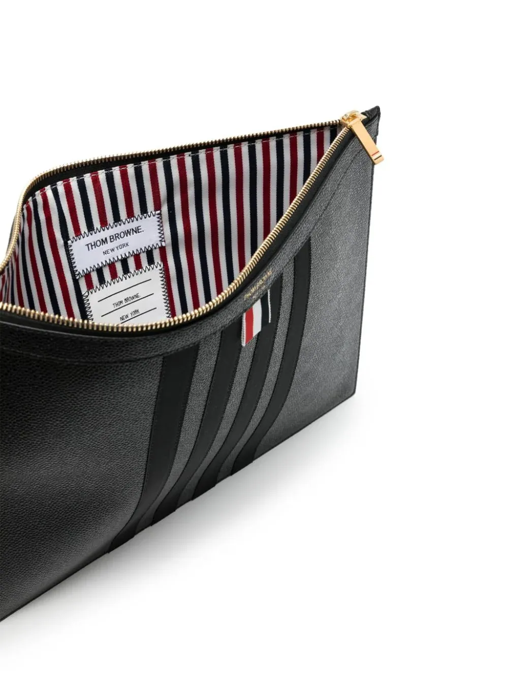 Logo Stamp Clutch Bag