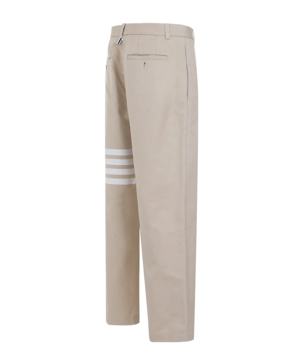 4-Bar Striped Straight-Leg Trousers
