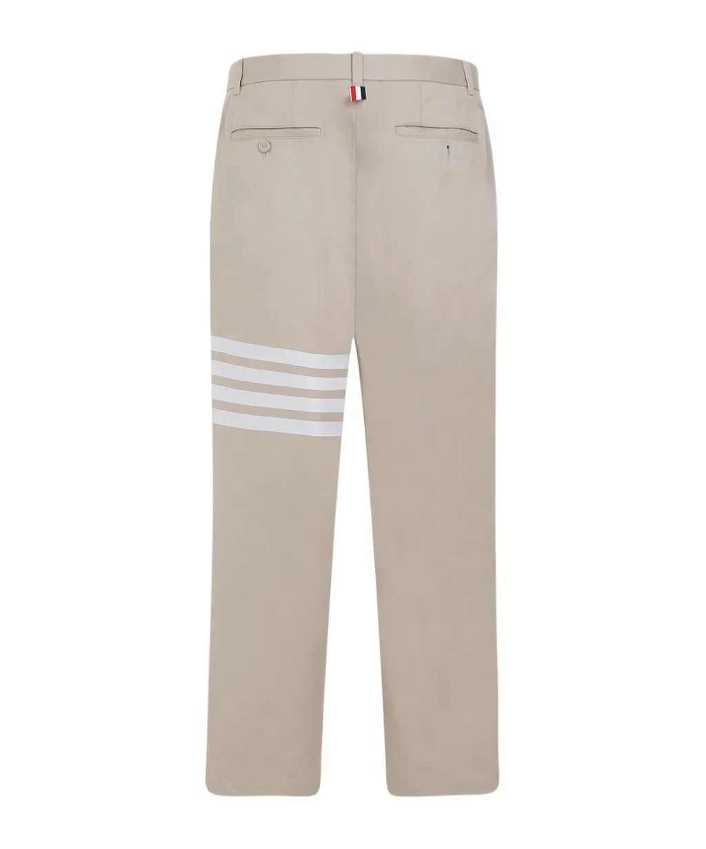 4-Bar Striped Straight-Leg Trousers