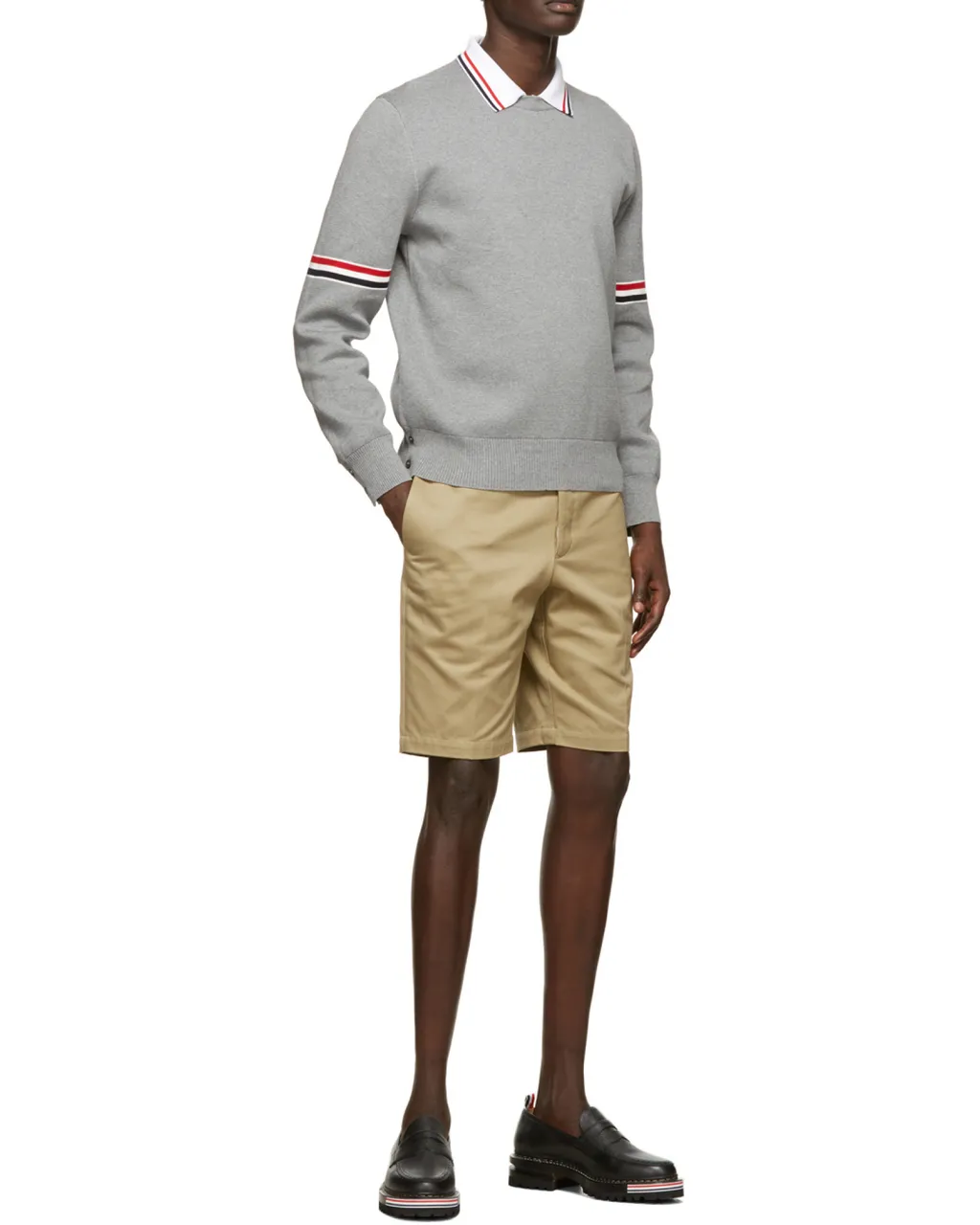Rwb Striped Crewneck Sweatshirt