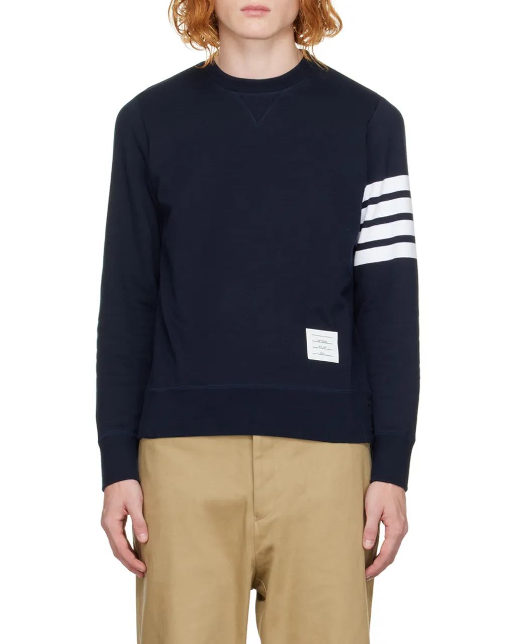 4-Bar Striped Sweatshirt