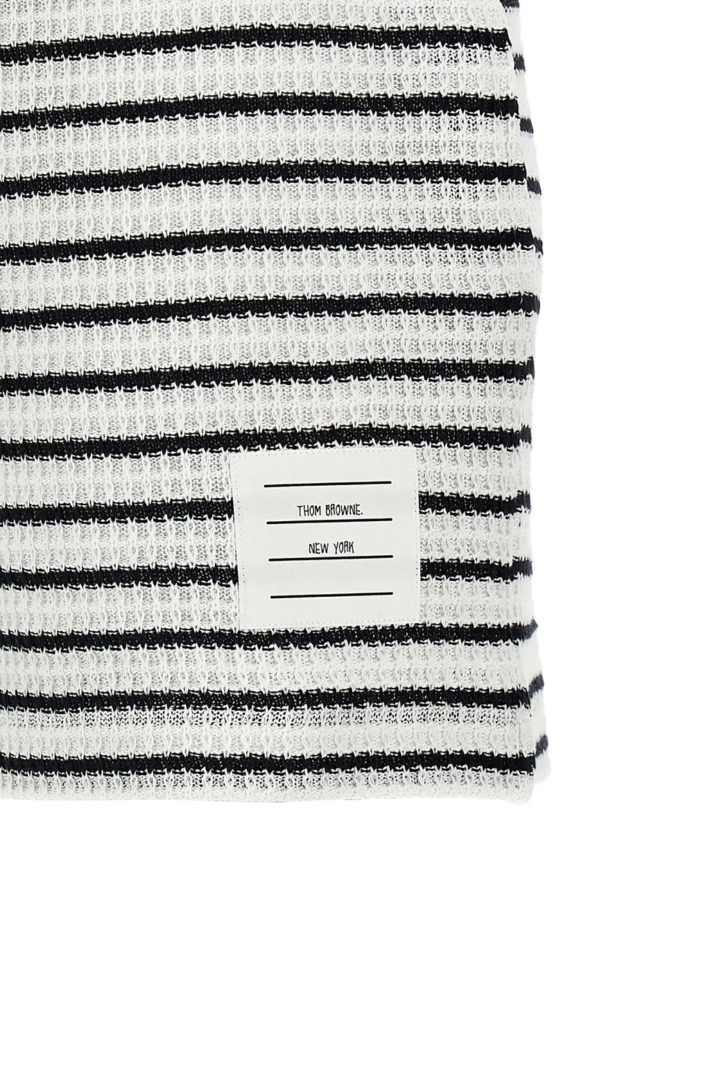 Logo Patch Striped Drawstring Shorts