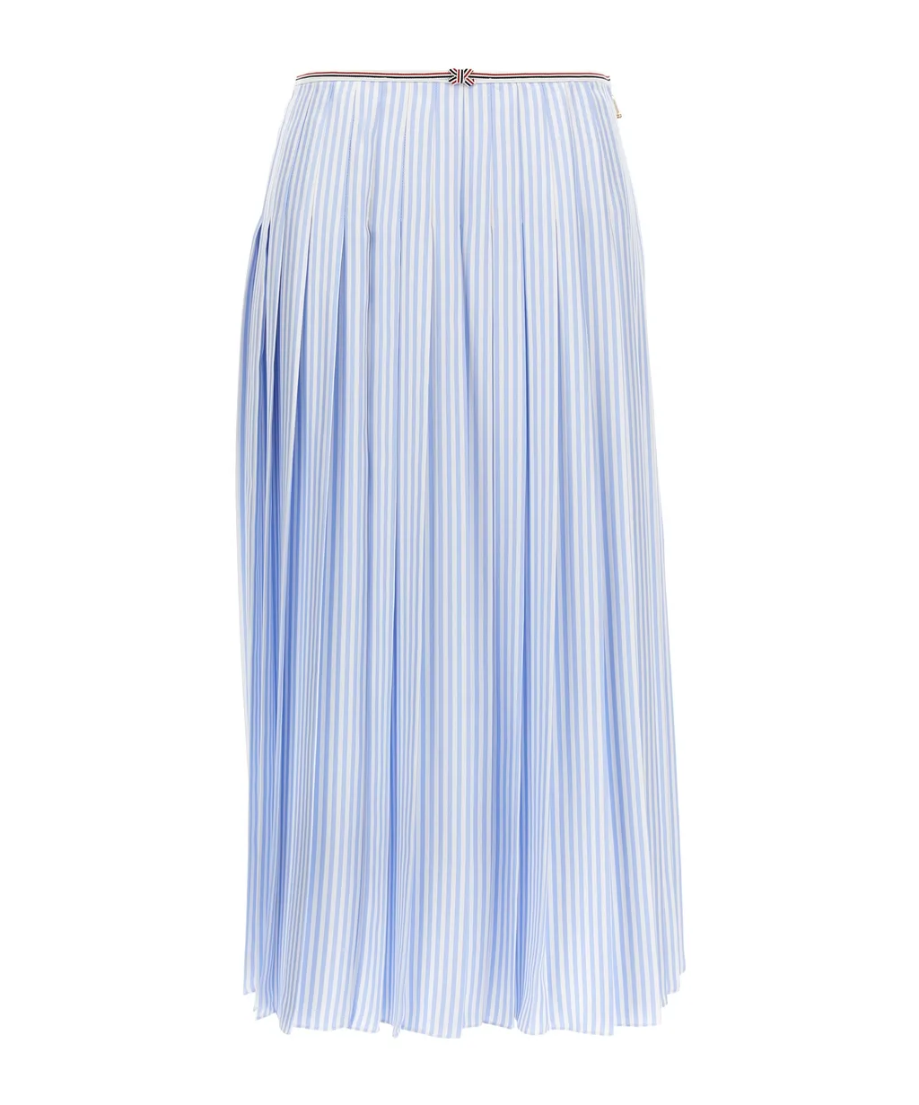 Twill Pleated Skirt