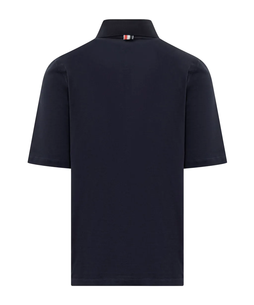 Color Blocked Polo Shirt