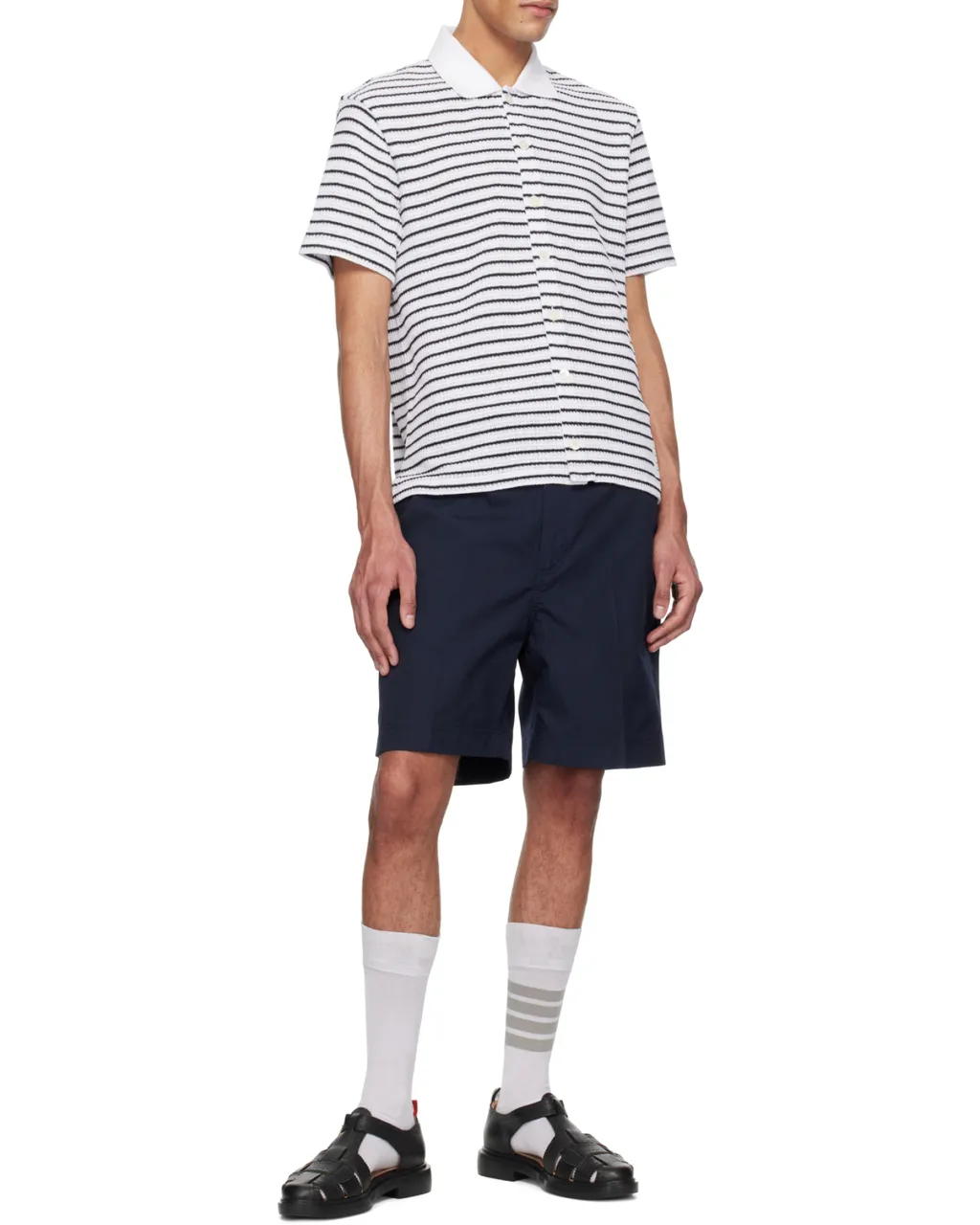 Short-Sleeved Striped Shirt