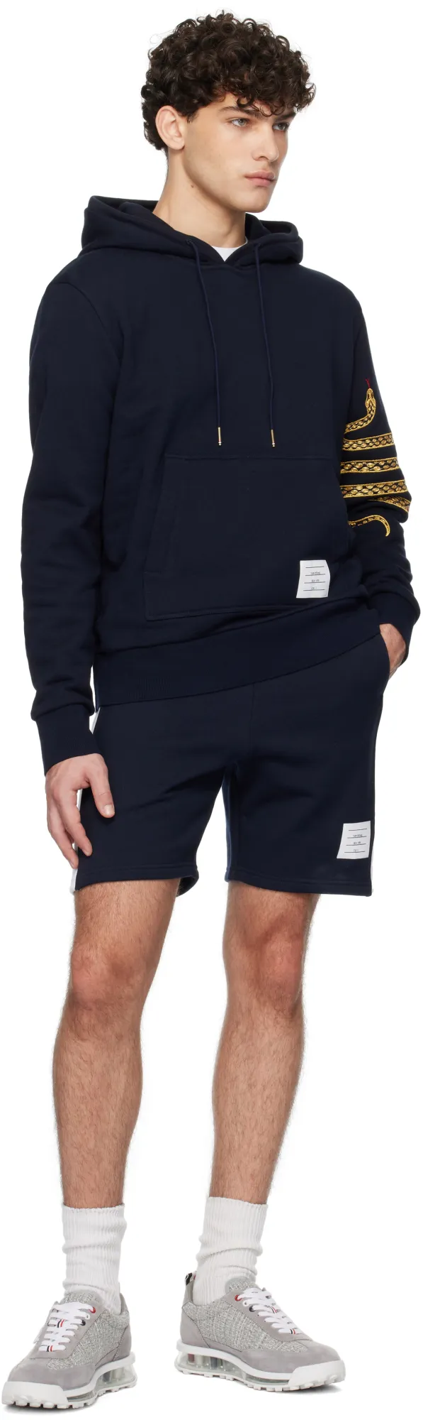 Mid-Rise Track Shorts